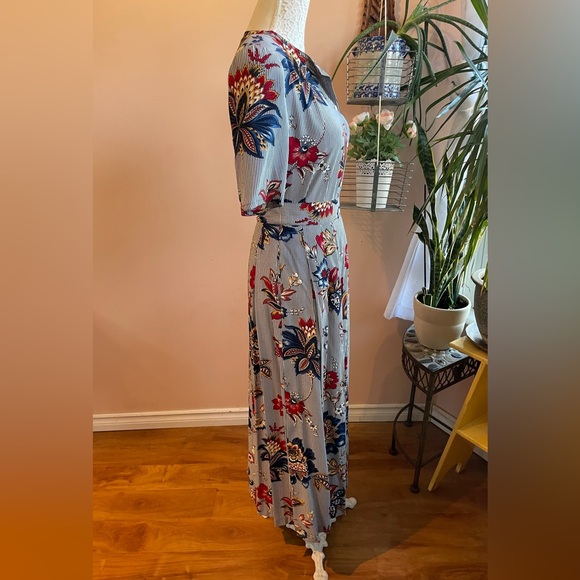 West German 2 Piece Floral Print 'Portara' Pleated Midi Skirt & Blouse Set - Picture 3 of 16